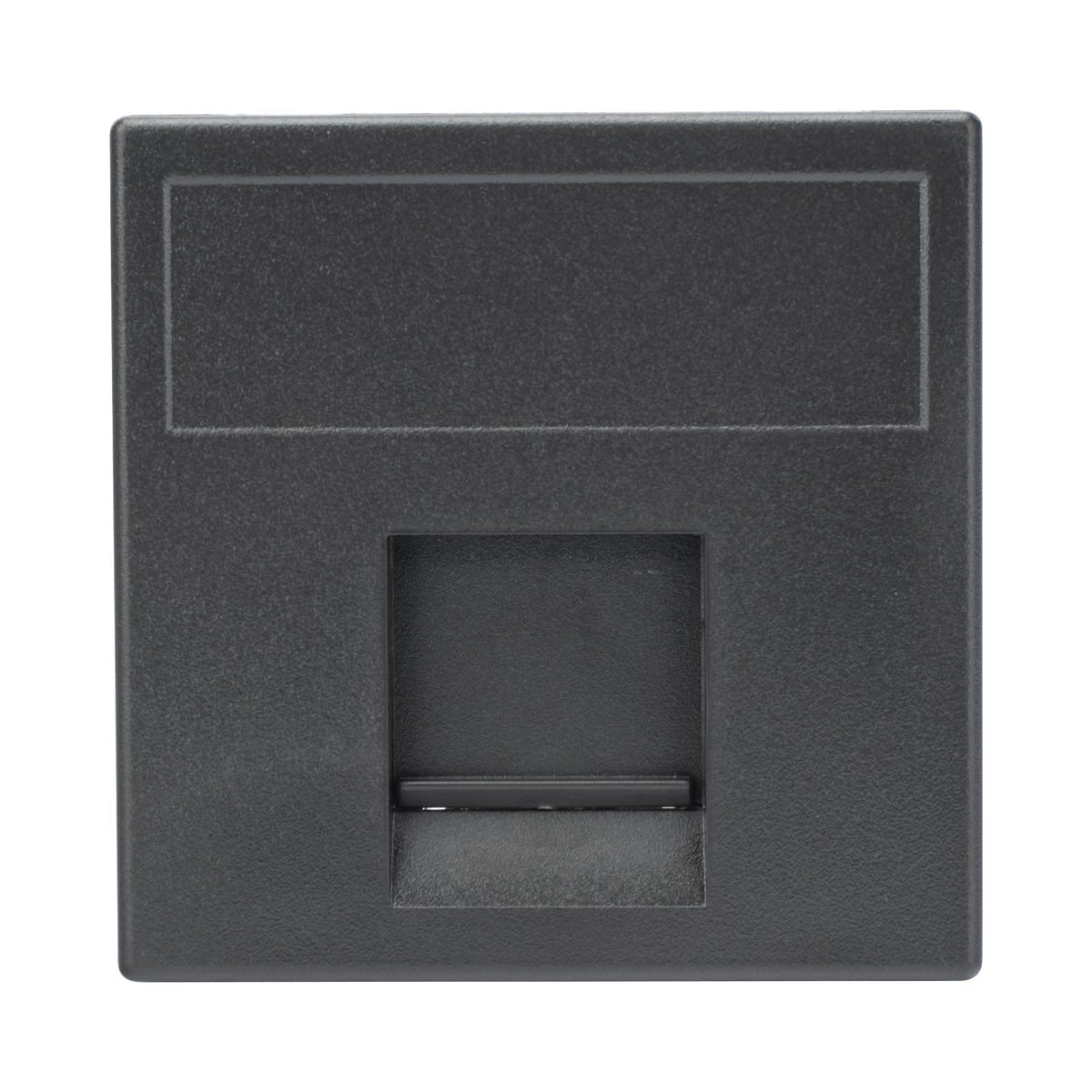 M�dulo Color Grafito con 1 Espacio para Jack Keystone con Guardapolvo para las Cajas de Escritorio Ofiblock y Teleblock / (K76/14)