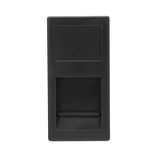 Medio M�dulo Color Grafito con 1 Espacio para Jack Keystone con Guardapolvo para las Cajas de Escritorio Ofiblock y Teleblock / (K76/14)
