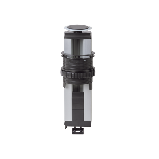 Teleblock Simon K45 para Voz, Datos, Multimedia o Contactos El�ctricos / Capacidad para 5 M�dulos K45 / Apertura Autom�tica con Tapa Abatible / Instalaci�n en Mobiliario de Oficina o Comercial / (KTLE205CY)