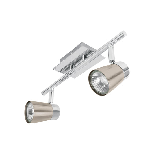 Luminario de sobreponer con 2 spots base GU10, Volteck