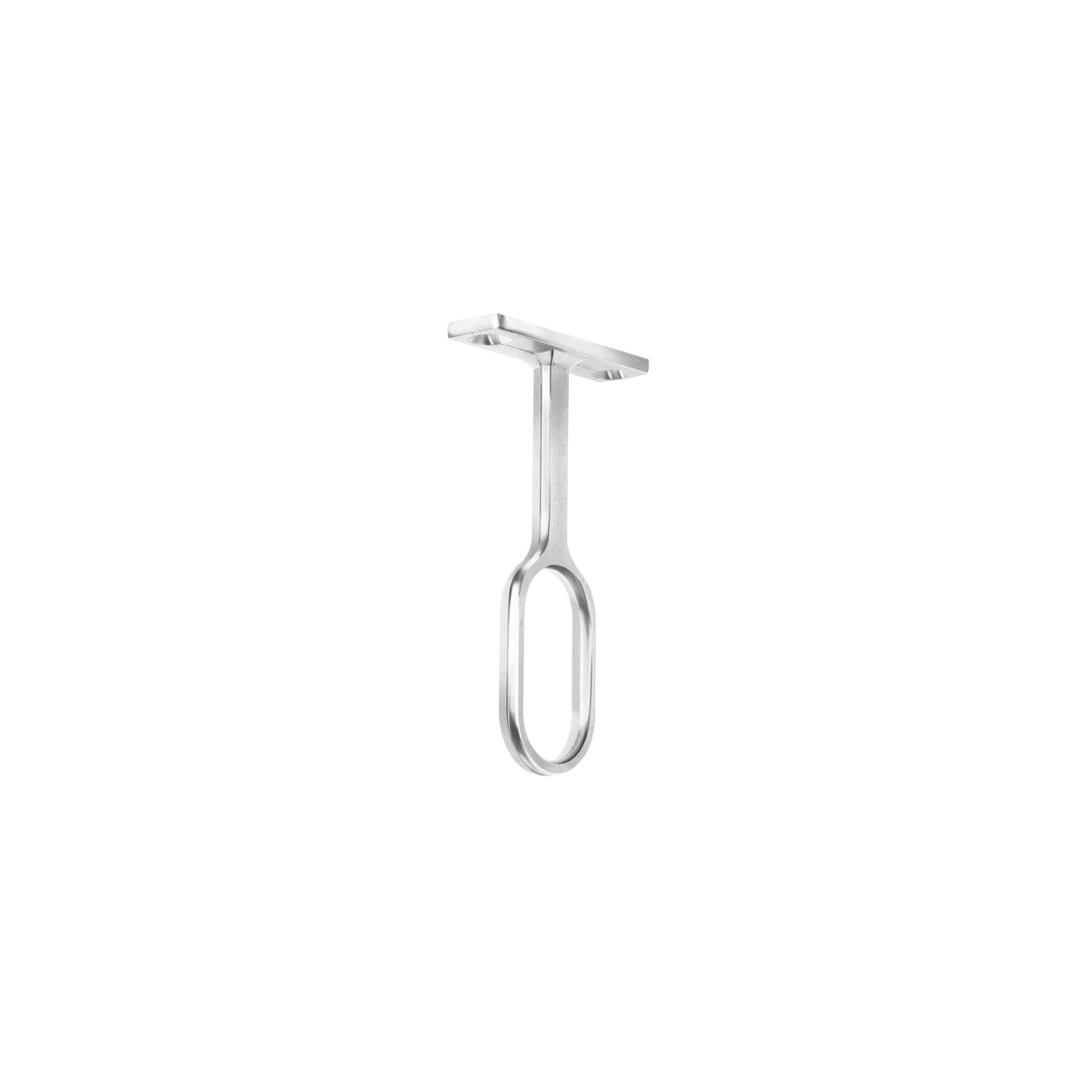 Soporte central para tubo ovalado de clóset, HERMEX