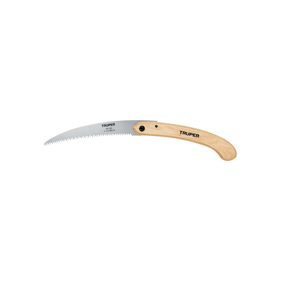 Serrucho plegable 10' hoja curva 6 DPP, mango madera, Truper