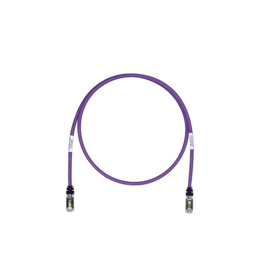 Patch Cord Cat6A, Blindado S/FTP, CM/LS0H, 3.05 Metros (10 Pies), Color Violeta