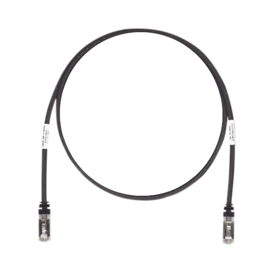 Patch Cord Cat6A, Blindado S/FTP, CM/LS0H, 2.13 Metros (7 Pies), Color Negro