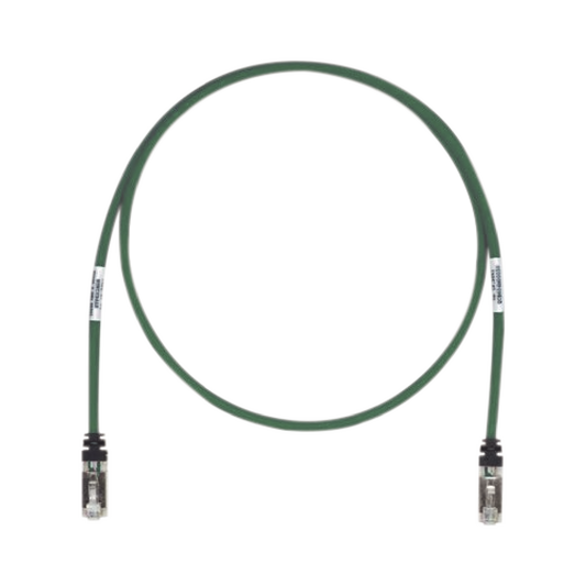 Patch Cord Cat6A, Blindado S/FTP, CM/LS0H, 2.13 Metros (7 Pies), Color Verde