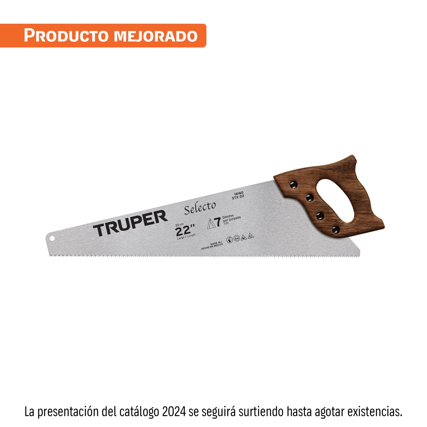 Serrucho 22' Selecto, 7 DPP, Truper