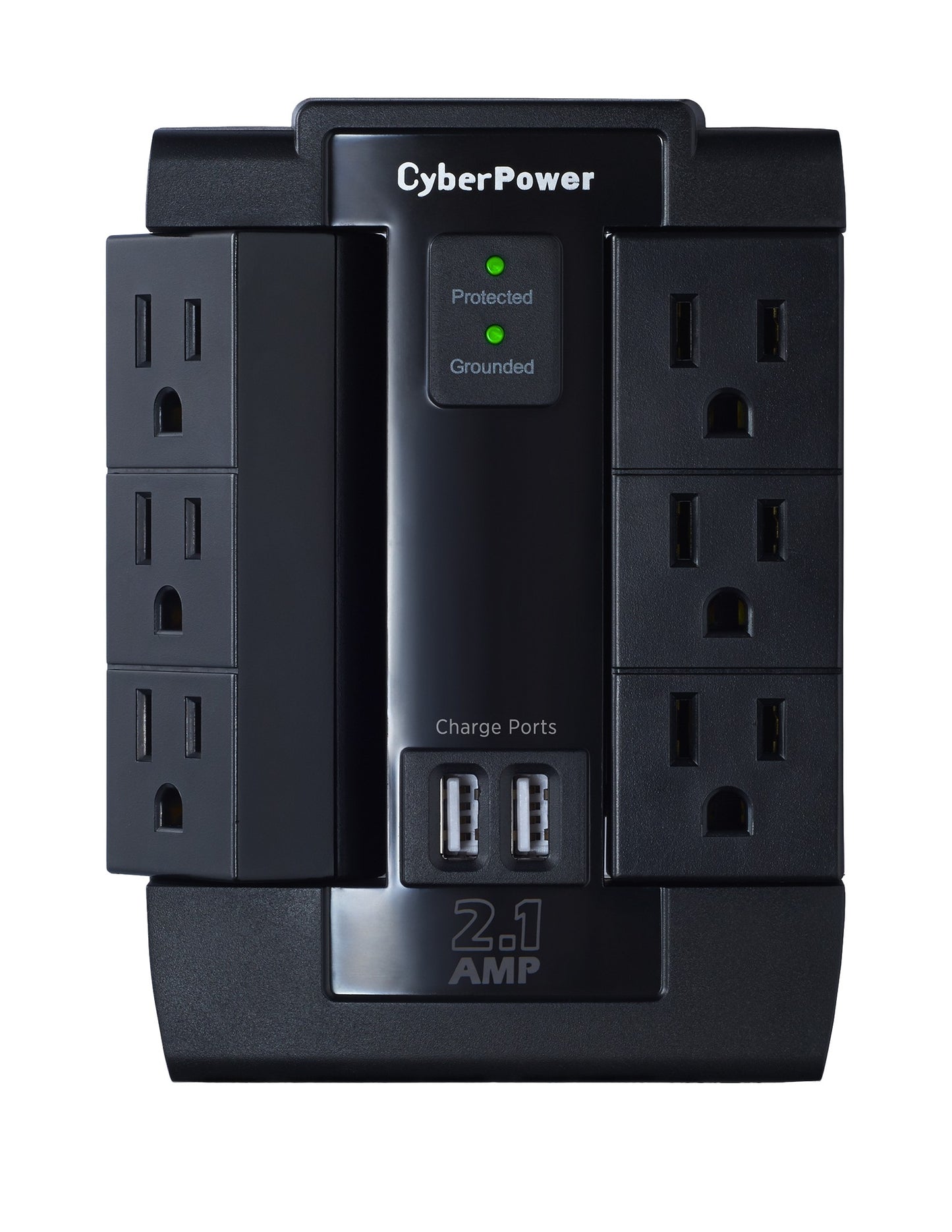 Supresor de Picos de Pared  CyberPower P600WSURC1 - Vista 2