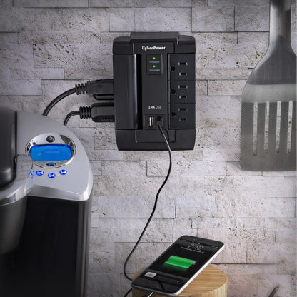 Supresor de Picos de Pared  CyberPower P600WSURC1 - Vista 6