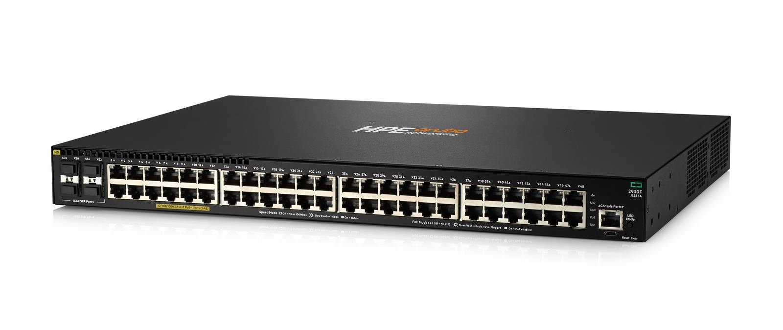 Switch 2930F 48GPoE+4SFP 740W Swch Hewlett Packard Enterprise HPE Aruba 2930F - Vista 2