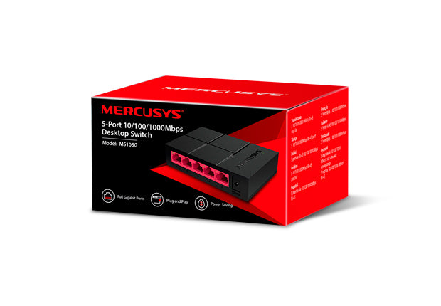Mini Switch MERCUSYS MS105G - Vista 2