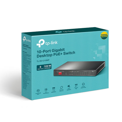 Switch de Escritorio TP-LINK TL-SG1210MP - Vista 4