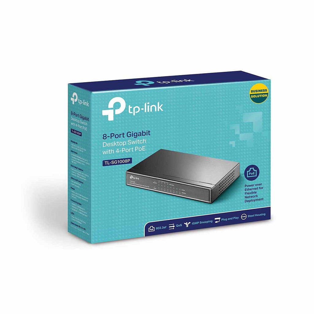 Switch PoE TP-LINK TL-SG1008P - Vista 5