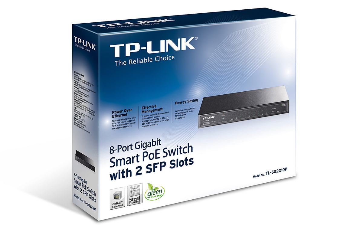 Switch PoE TP-LINK SG2210P - Vista 2