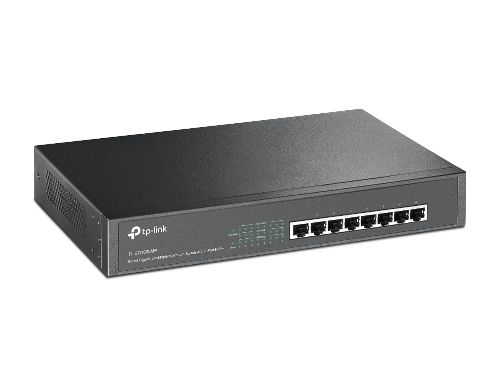 SWITCH POE ADMINISTRABLE TP-LINK TL-SG1008MP - Vista 2