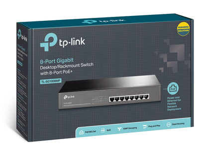 SWITCH POE ADMINISTRABLE TP-LINK TL-SG1008MP - Vista 4