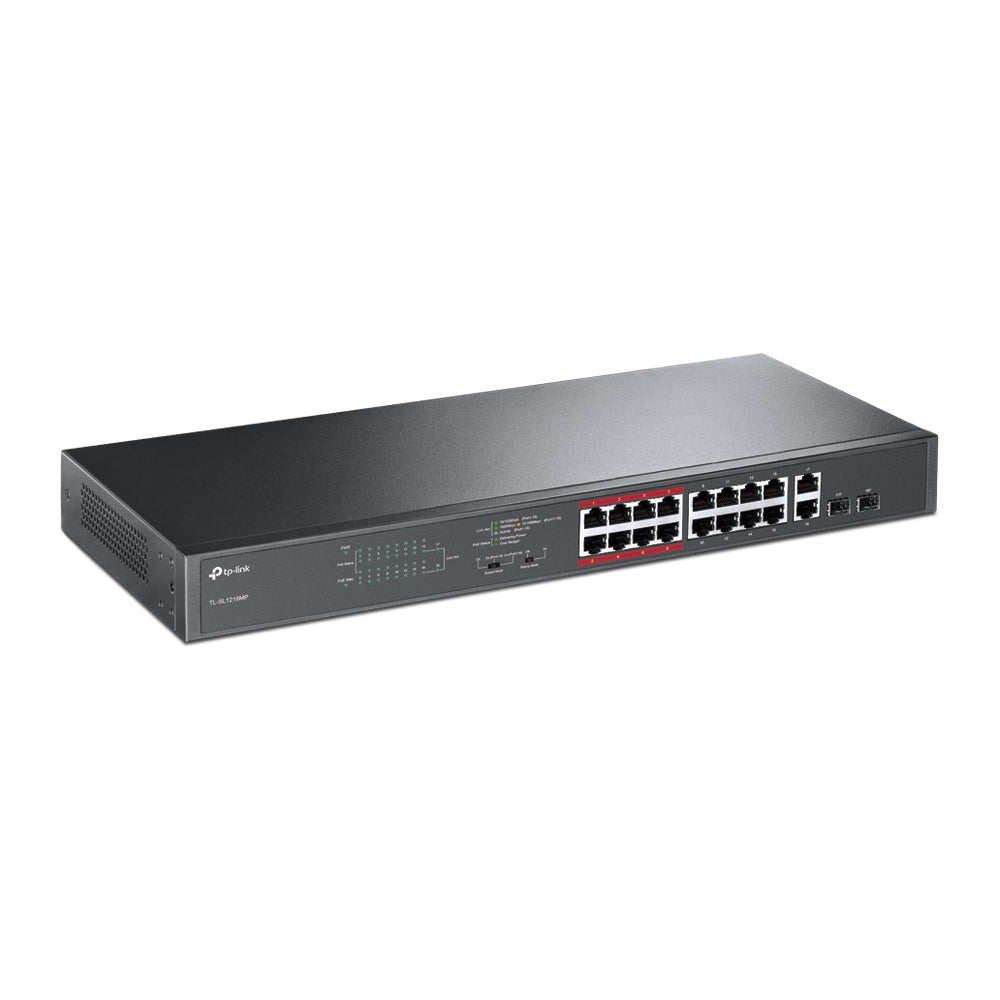 SWITCH POE TP-LINK TL-SL1218MP - Vista 3
