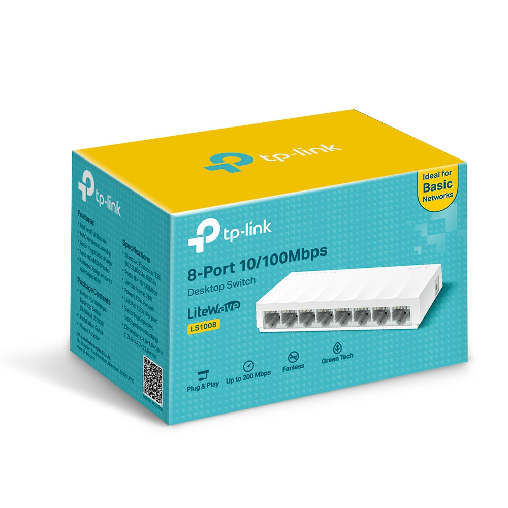 Switch No administrable  TP-LINK LS1008 - Vista 5
