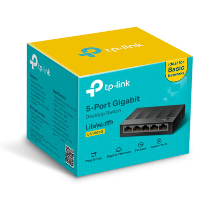 Switch No Administrable 5 Puertos TP-LINK LS1005G - Vista 5