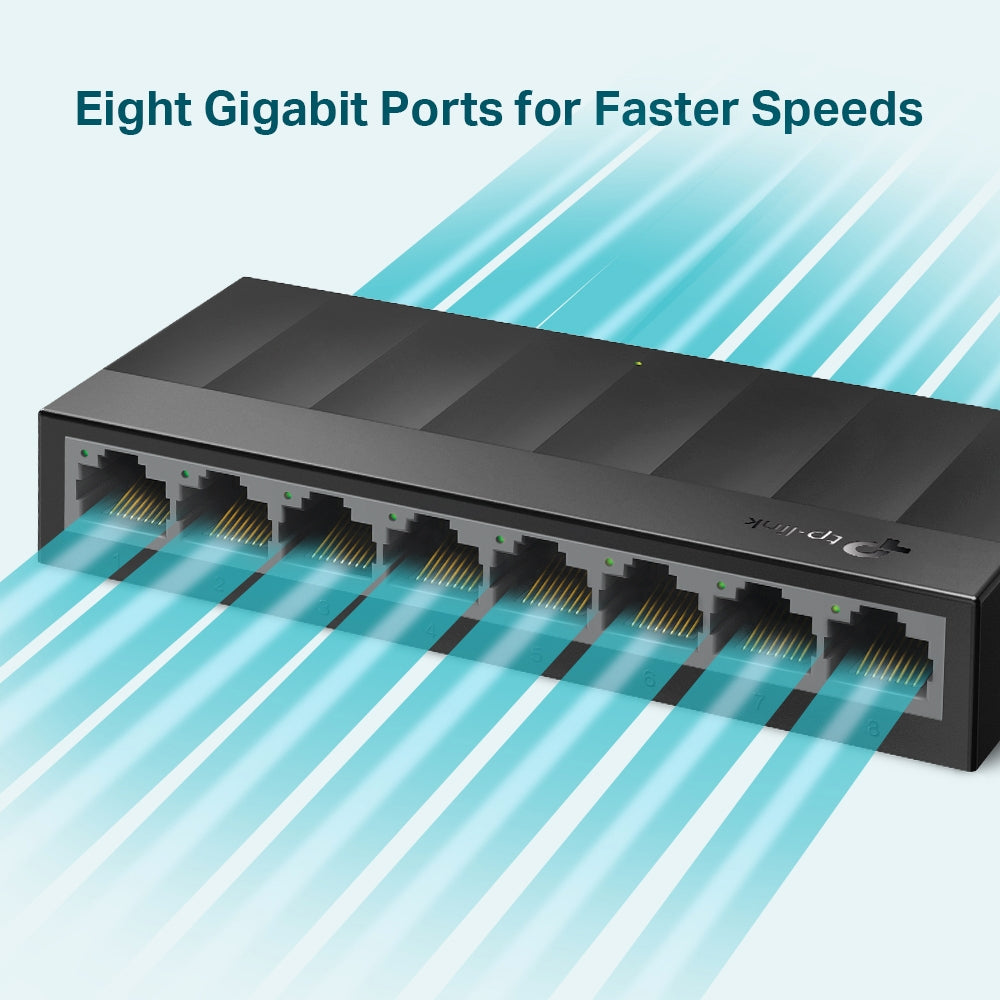 Switch No Administrable 8 Puertos TP-LINK LS1008G - Vista 3