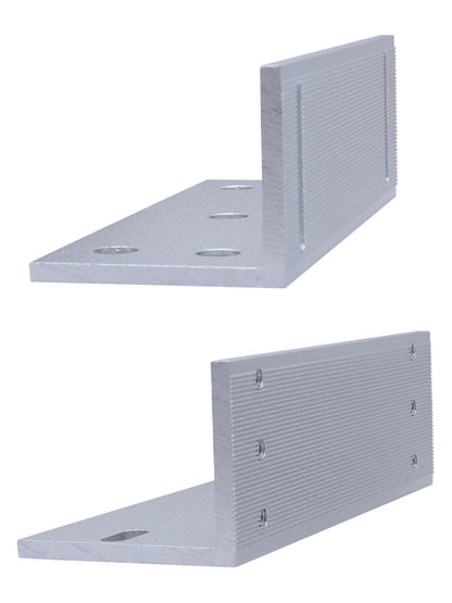 ZKTECO LMB200ZL - Soporte de Montaje para Diversos Tipos de Puertas, Tipo ZL, Aluminio Anodizado, Compatible con Cerradura Magnética LM200LED