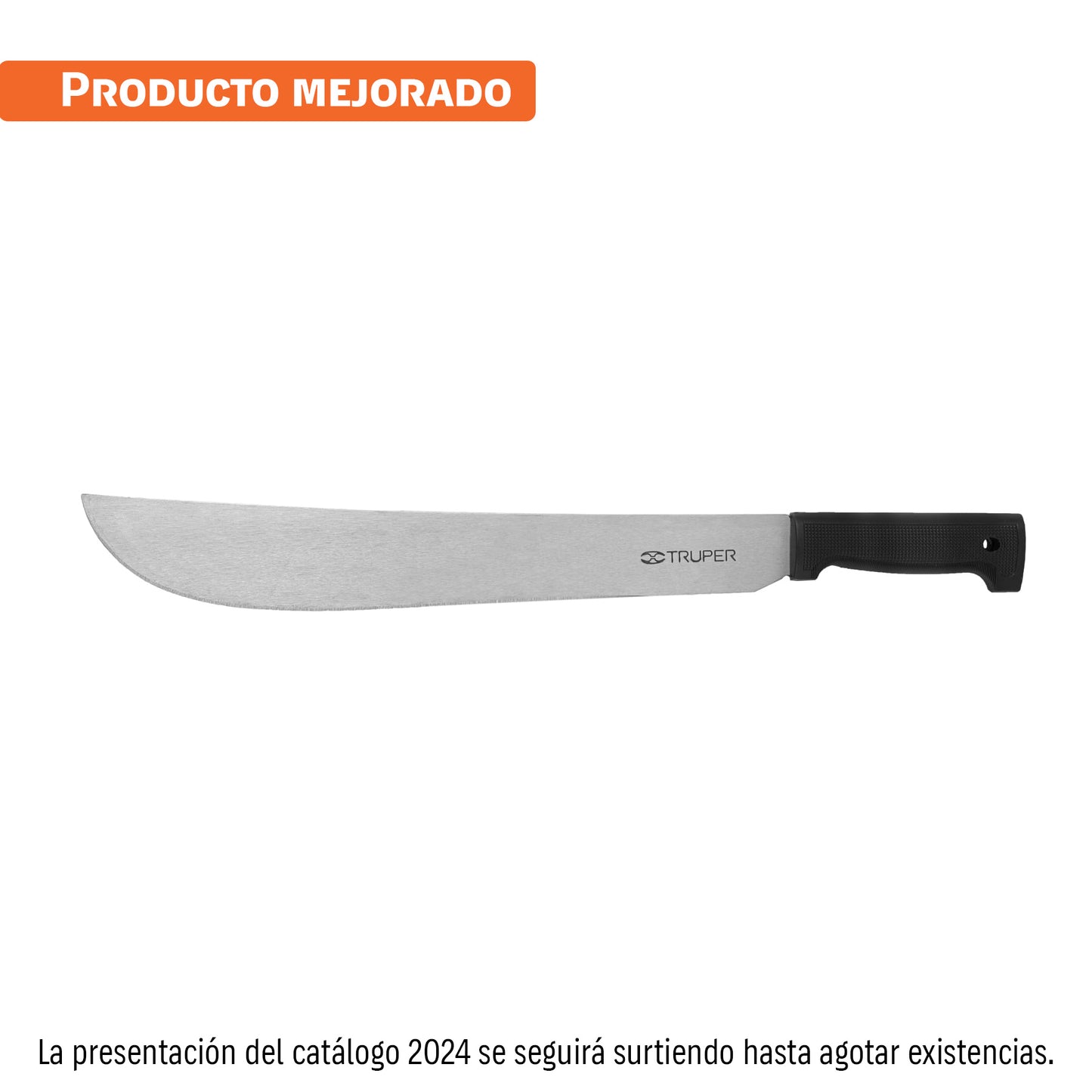 Machete estándar 16' cacha negra inyectada, Truper