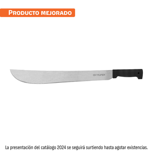 Machete estándar 18' cacha negra inyectada, Truper