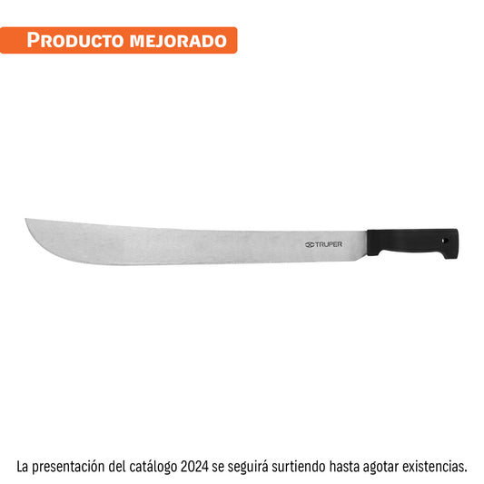 Machete estándar 20' cacha negra inyectada, Truper