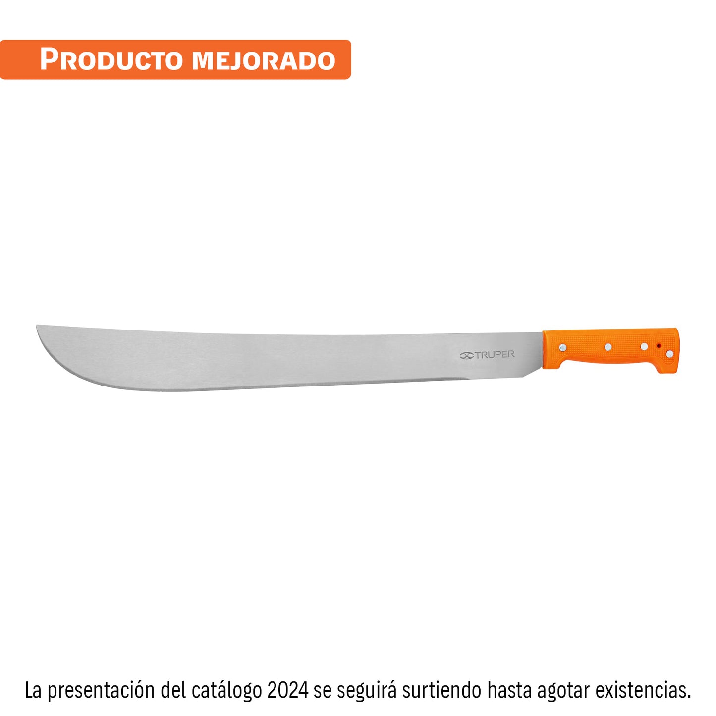 Machete estándar 20' cacha naranja remachada, Truper