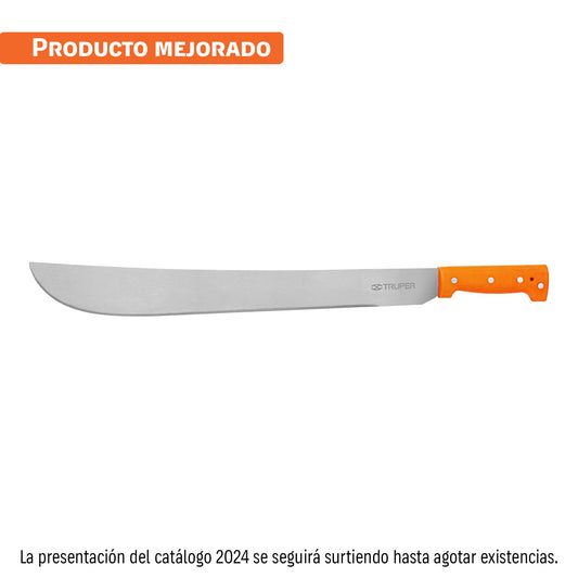 Machete estándar 20' cacha naranja remachada, Truper