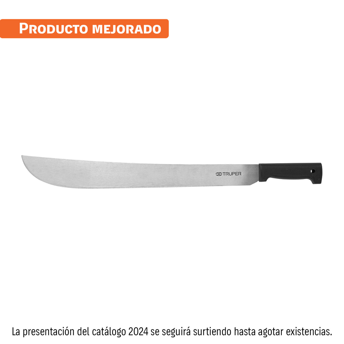 Machete estándar 22' cacha negra inyectada, Truper