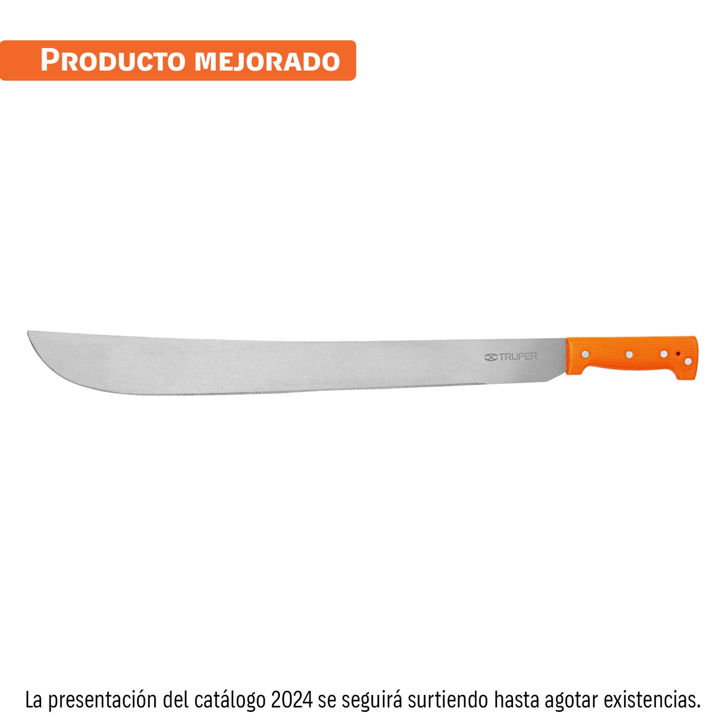 Machete estándar 22' cacha naranja remachada, Truper