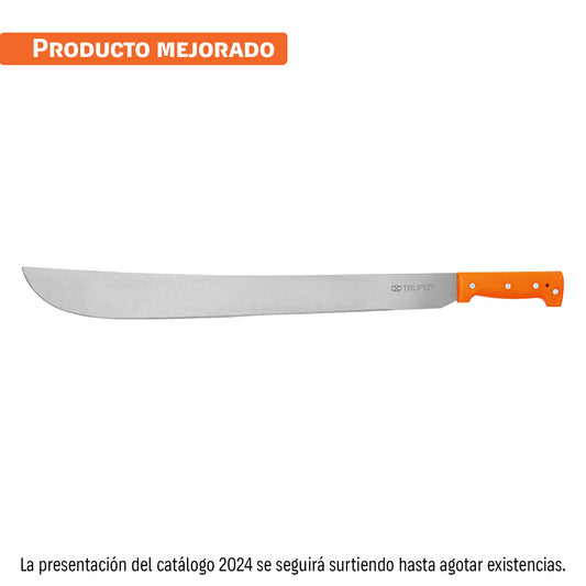 Machete estándar 22' cacha naranja remachada, Truper