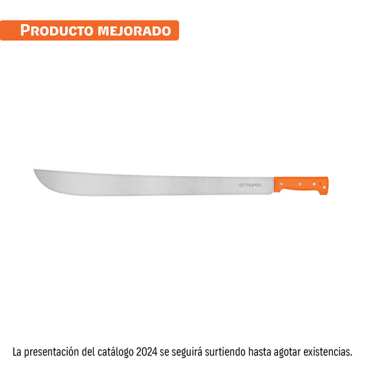 Machete estándar 24' cacha naranja remachada, Truper