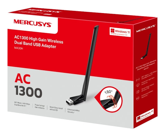 Adaptadores USB Red MERCUSYS MA30H - Vista 4