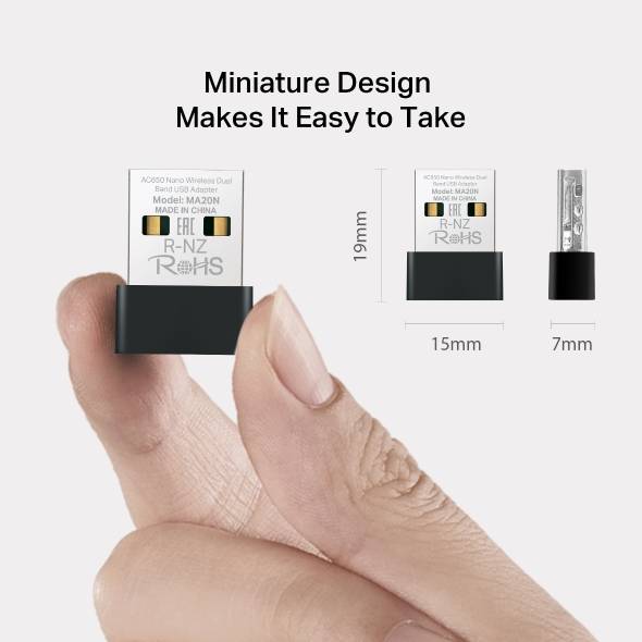 Adaptadores USB Red MERCUSYS MA20N - Vista 2