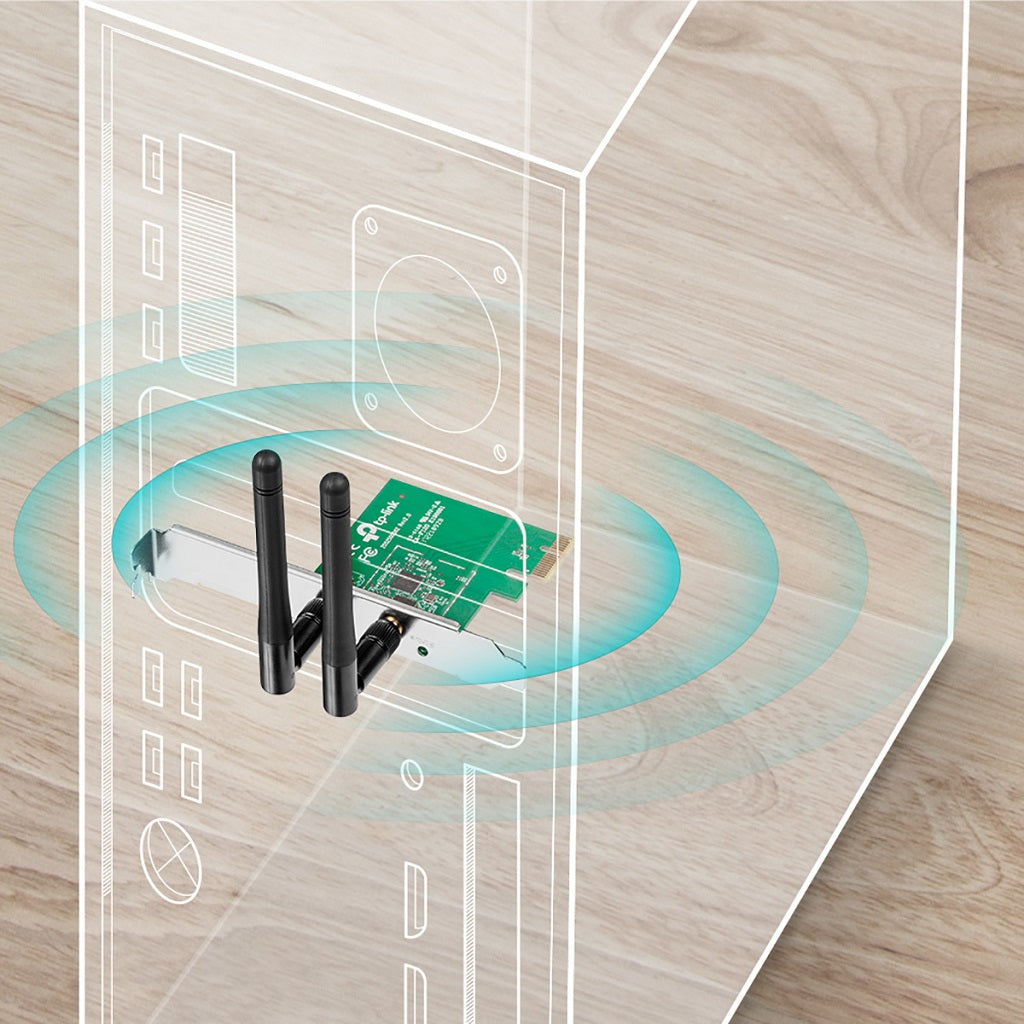 Tarjeta de Red PCI Express TP-LINK TL-WN881ND - Vista 3