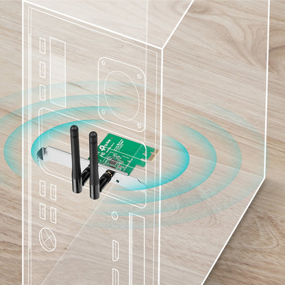Tarjeta de Red PCI Express TP-LINK TL-WN881ND - Vista 3