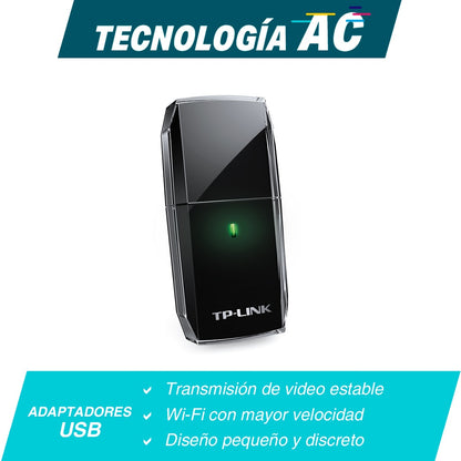 Adaptador USB Dual Band  TP-LINK Archer T2U - Vista 5