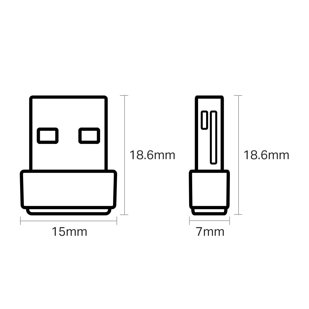 Adaptador USB Dual Band TP-LINK Archer T2U Nano - Vista 7