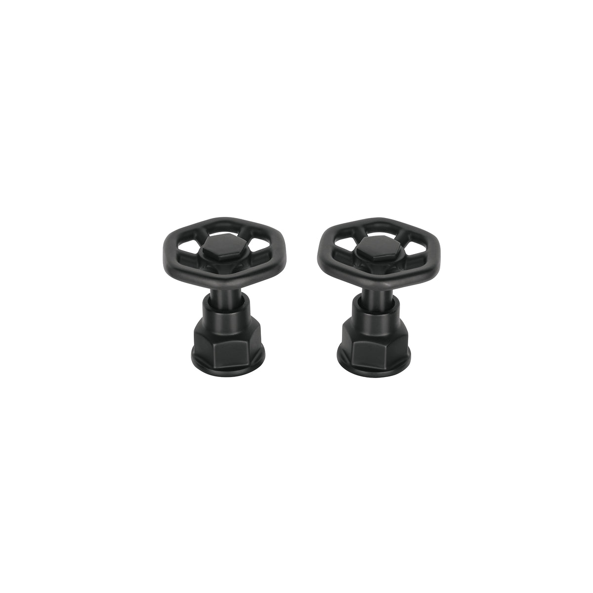 Juego de 2 manerales para mezcladora, volante, negro, Tubig