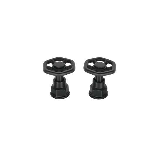 Juego de 2 manerales para mezcladora, volante, negro, Tubig