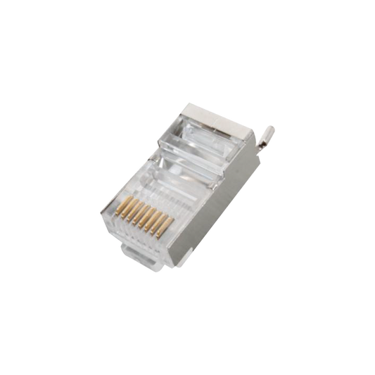 Conector RJ45 para Cable FTP/STP Categor�a 5E - Blindado con Pin a Tierra