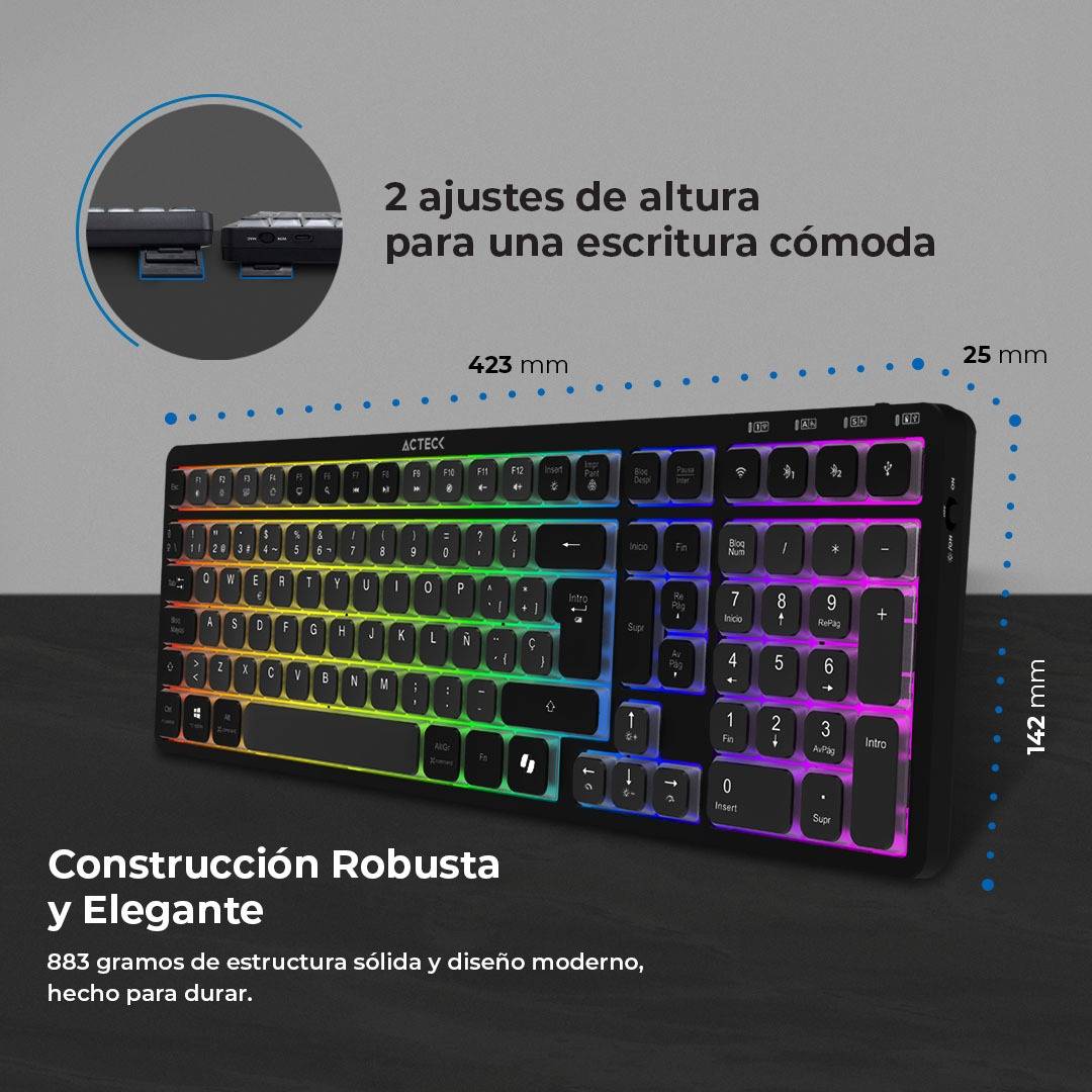Teclados ACTECK TI790 - Vista 3