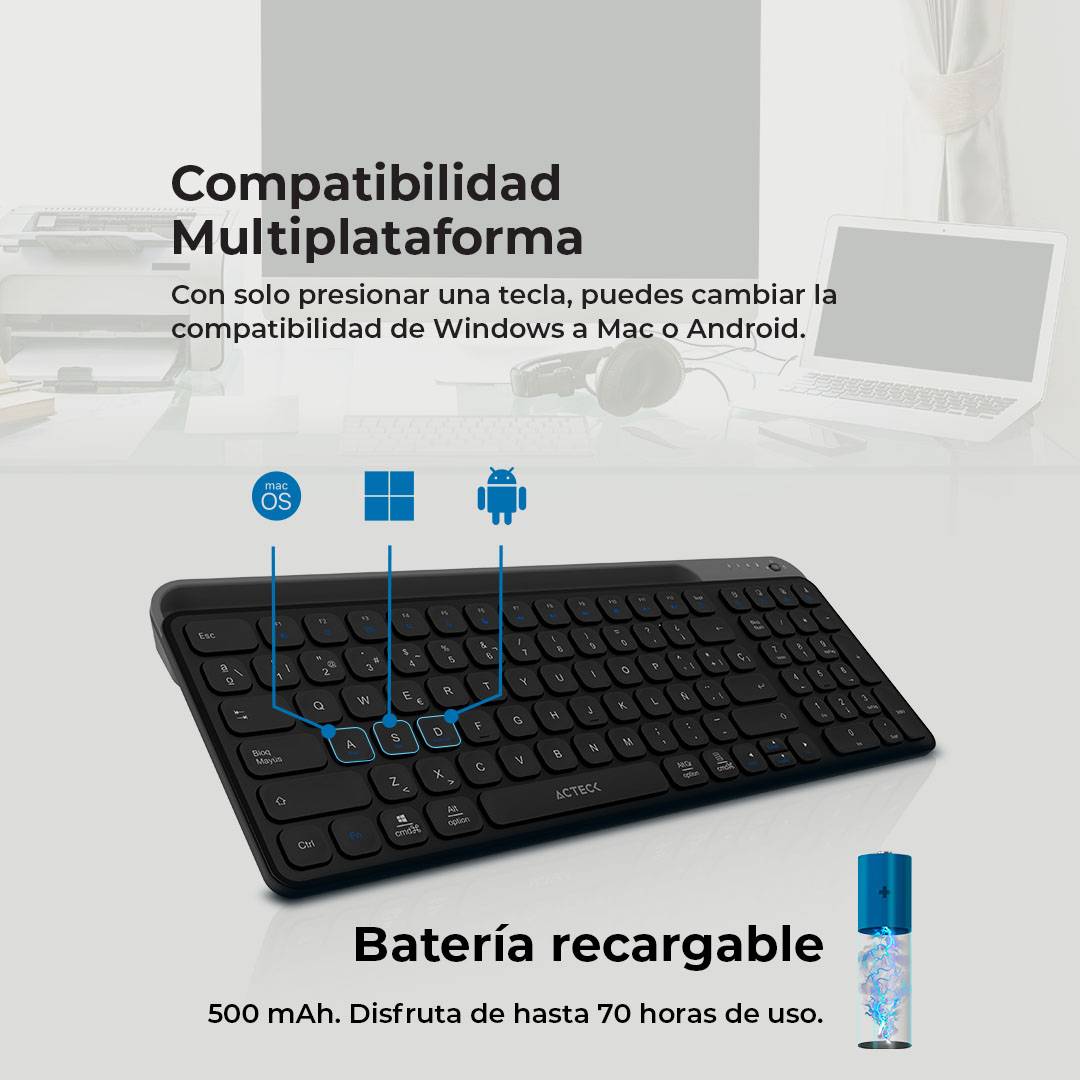 Teclados ACTECK TI747 - Vista 3