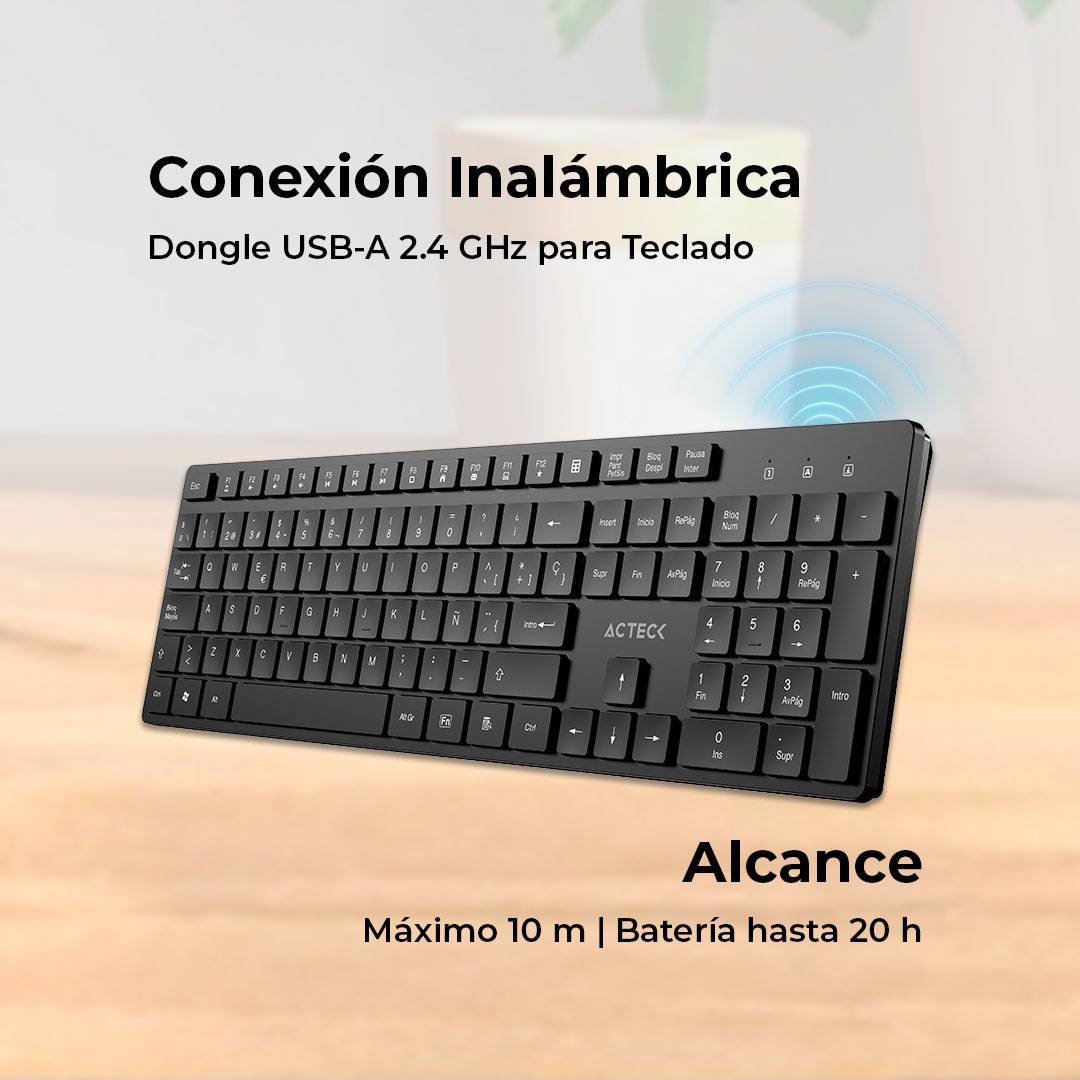 Teclados ACTECK VANTAGE AERO TI555 - Vista 3