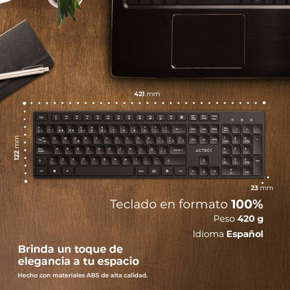 Teclados ACTECK VANTAGE AERO TI555 - Vista 4