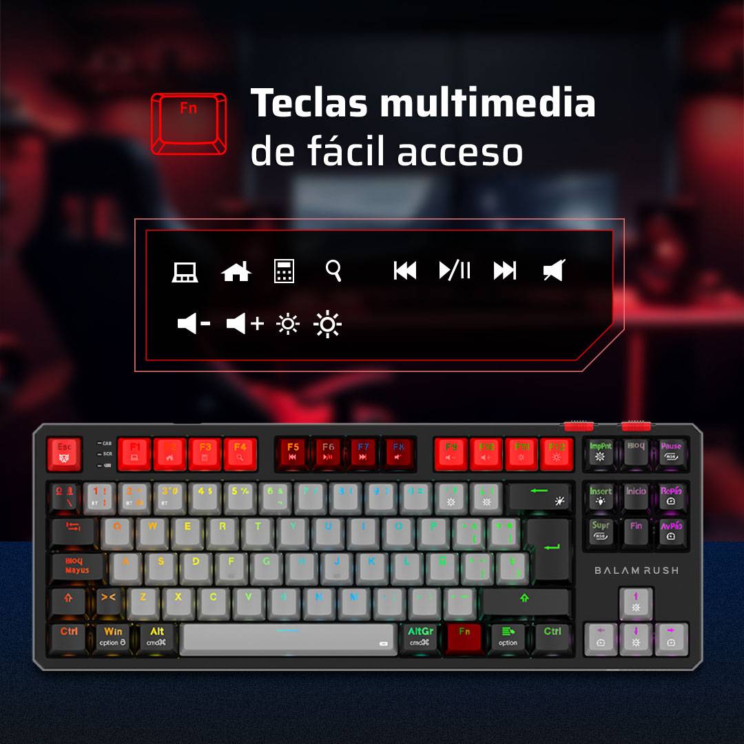 Teclados Gaming Balam Rush GK990 - Vista 3