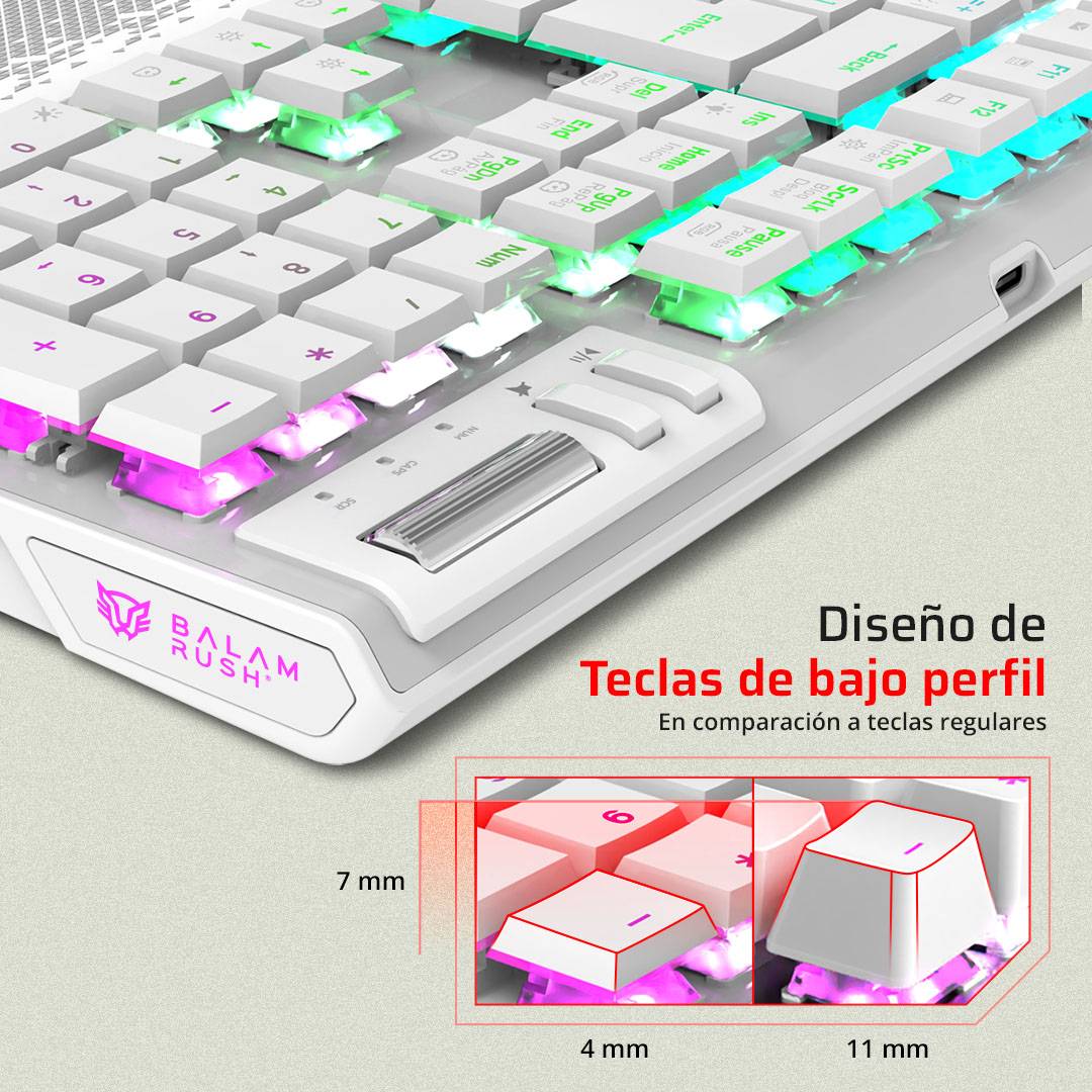 Teclados Gaming Balam Rush GK9791 - Vista 3