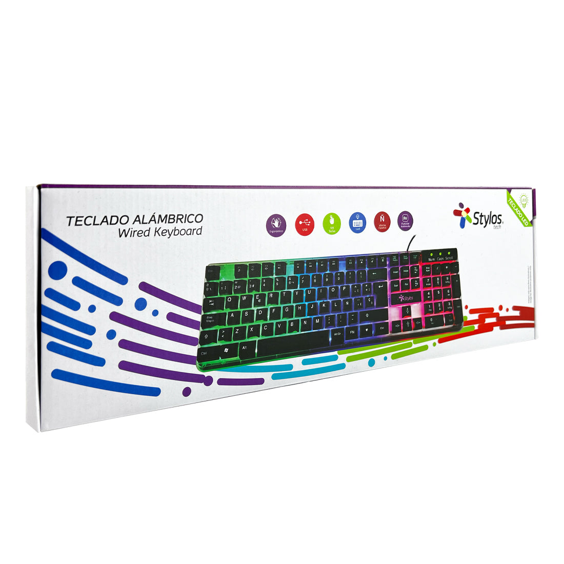 Teclado Stylos STTEALLED1T - Vista 5