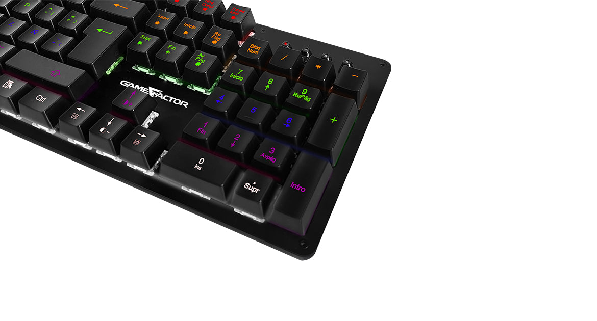 Teclado mecánico GAME FACTOR KBG400-PK-BL - Vista 2